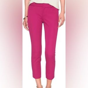 Hot Pink/Fuchsia Banana Republic Sloan Pants. Size 12